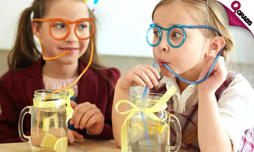 Reusable Silly Eyeglass Straws!